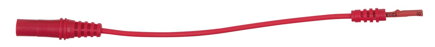 4,0 mm vstupná zdierka na 1,2 mm zdierke skúšobného adaptéru plochá (červená)