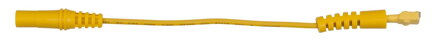 4,0 mm vstupná zdierka na 5,0 mm zdierke skúšobného adaptéru plochá (žltá)