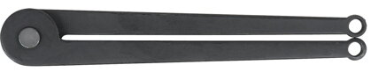 Kľúč pre dvojotvorové matice, nastaviteľný, dĺžka 115 mm