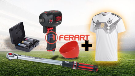 Crazy Deal 02 DFB jersey "XXL" + torque wrench with reversible ratchet head + impact socket set + high performance pneumatic impact wrench + plastic magnetic bowl