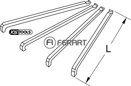 Súprava hákov sťahováka pre sťahováky guľôčkových ložísk, 4-dielna ISO 6006